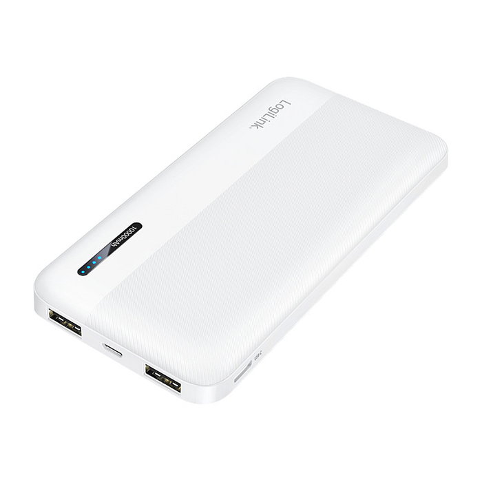 LogiLink Mobile Power Bank 10.000 mAh, USB-C, blanco