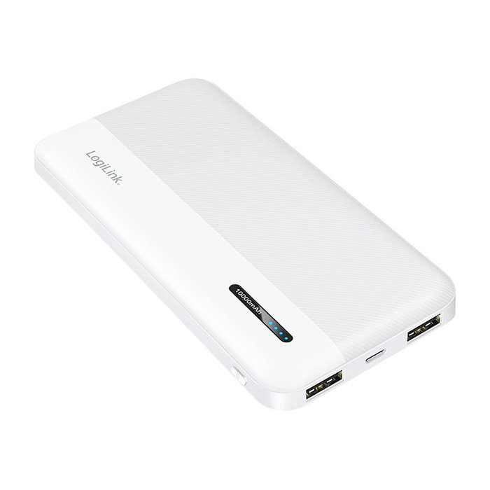 LogiLink Mobile Power Bank 10.000 mAh, USB-C, blanco