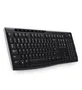 Logitech K270 - Teclado inalámbrico RF 2.4 GHz con receptor Unifying, diseño completo 100%, idioma Checo QWERTZ, color Negro, teclas multimedia y resistente a derrames
