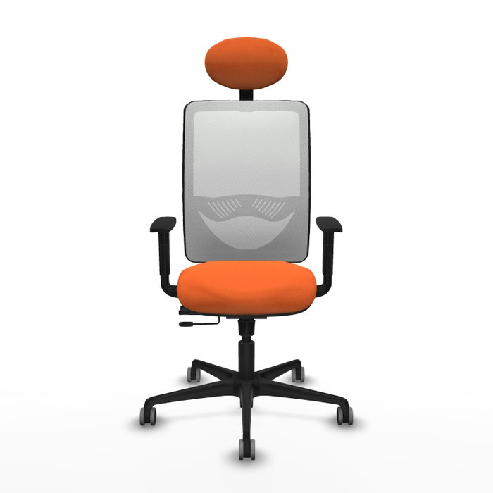 PIQUERAS Y CRESPO Silla de oficina Zulema Naranja y Blanco PIQUERAS Y CRESPO Silla de oficina Zulema Naranja y Blanco