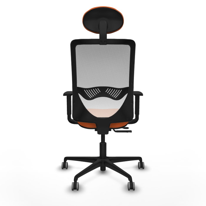 PIQUERAS Y CRESPO Silla de oficina Zulema Naranja y Blanco PIQUERAS Y CRESPO Silla de oficina Zulema Naranja y Blanco