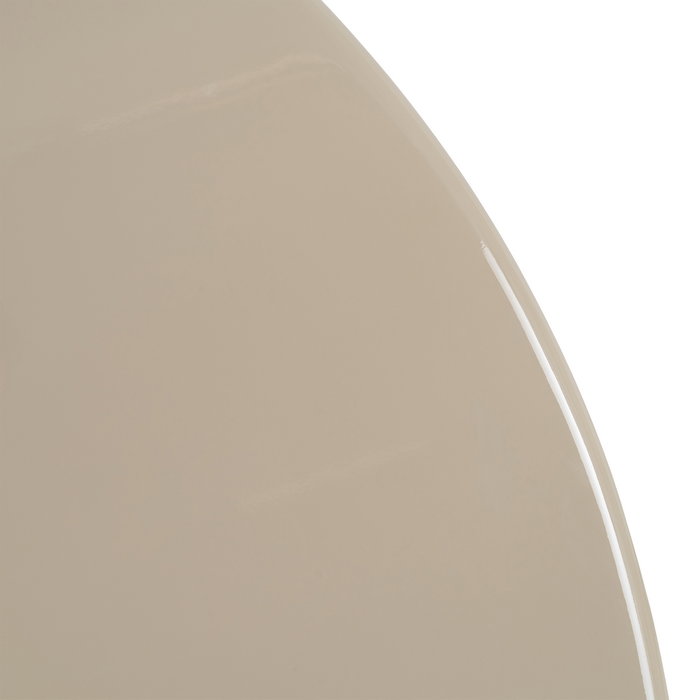 Mesa Comedor Alto Brillo Taupe Dm 120 X 120 X 75 cm Mesa Comedor Alto Brillo Taupe Dm 120 X 120 X 75 cm