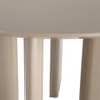 Mesa Comedor Alto Brillo Taupe Dm 120 X 120 X 75 cm