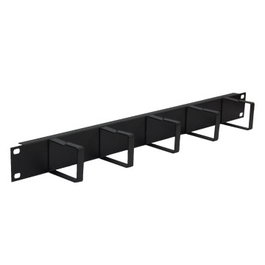 Pasacables 19" 1U 4 anillas 483x42mm para armarios de pared