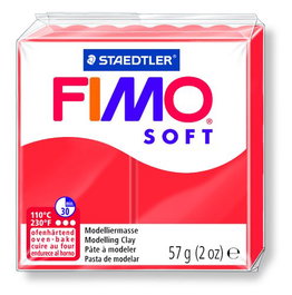 Pasta Modelar Fimo Soft Rojo Indian 57 Gr. (Set de 6)