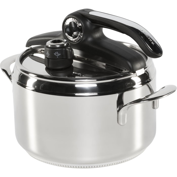 Lagostina Olla a Presión Diva 22 cm, 5 L, Silver