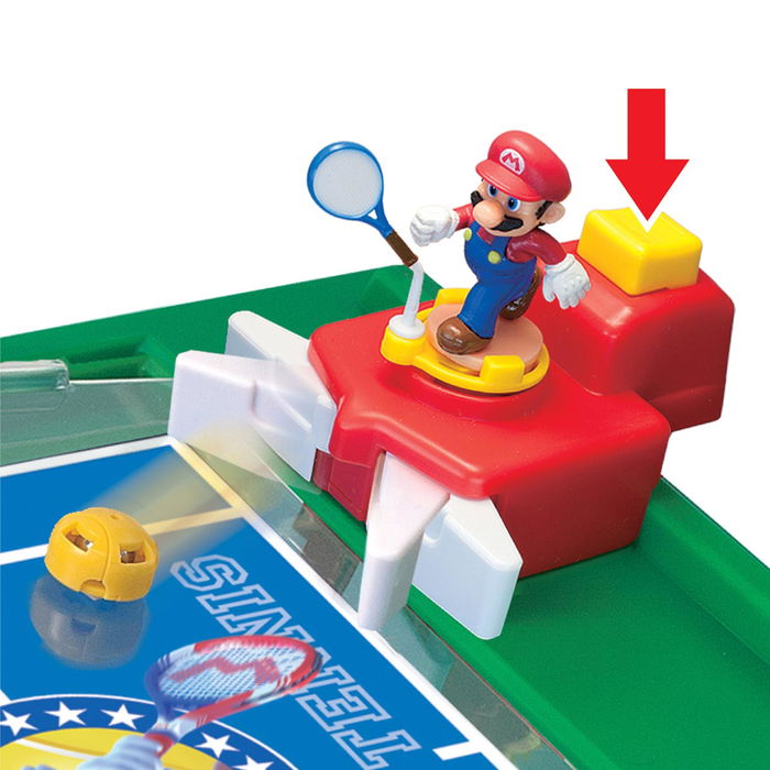 Epoch Super Mario Rally Tennis Juego 7434 con Figuras Coleccionables de Mario y Luigi para +5 Años
