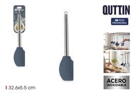 Quttin Espátula de silicona con mango de acero