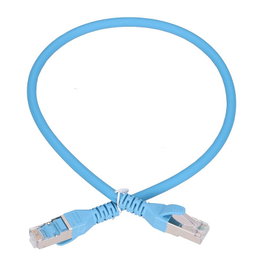 Extralink Patchcord LAN Cat6a S/FTP 0,5m Azul