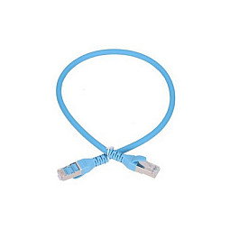 Extralink Patchcord LAN Cat6a S/FTP 0,5m Azul