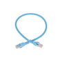 Extralink Patchcord LAN Cat6a S/FTP 0,5m Azul