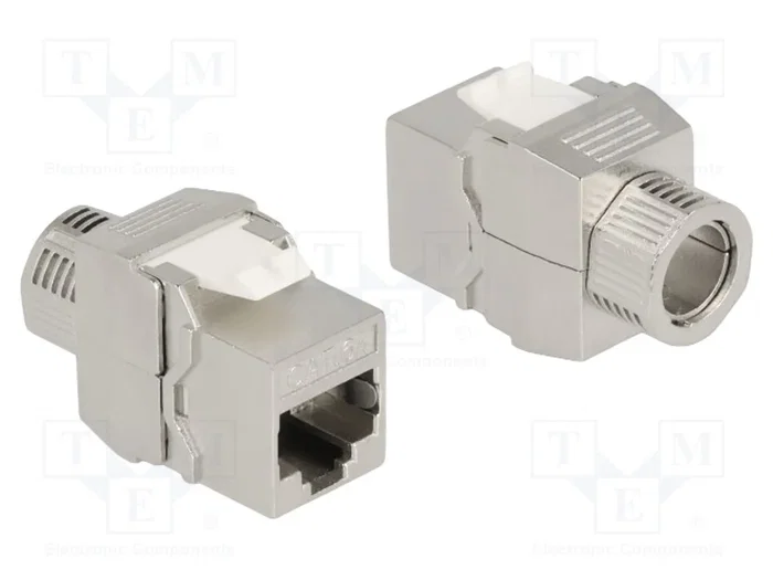 DeLOCK Módulo Keystone RJ45 hembra a LSA Cat.6A blindado sin herramientas DeLOCK Módulo Keystone RJ45 hembra a LSA Cat.6A blindado sin herramientas