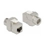 DeLOCK Módulo Keystone RJ45 hembra a LSA Cat.6A blindado, 2 piezas