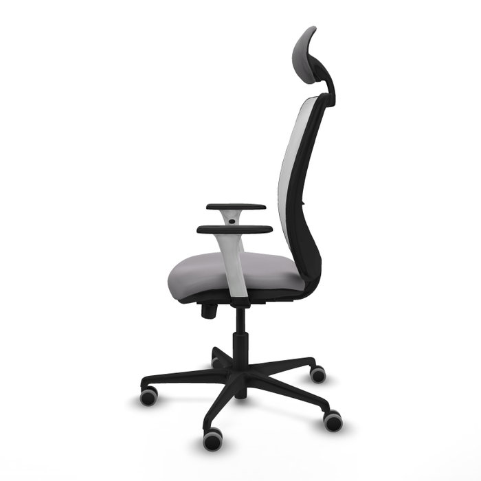 PIQUERAS Y CRESPO Silla de oficina Zulema Gris/Blanco con Mecanismo Sincro/Traslack PIQUERAS Y CRESPO Silla de oficina Zulema Gris/Blanco con Mecanismo Sincro/Traslack
