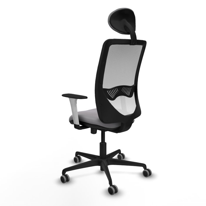 PIQUERAS Y CRESPO Silla de oficina Zulema Gris/Blanco con Mecanismo Sincro/Traslack PIQUERAS Y CRESPO Silla de oficina Zulema Gris/Blanco con Mecanismo Sincro/Traslack