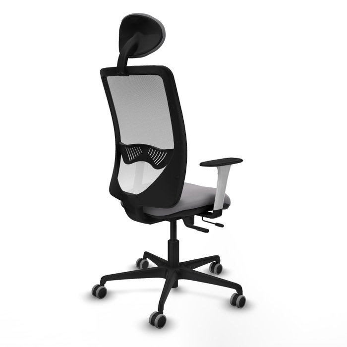 PIQUERAS Y CRESPO Silla de oficina Zulema Gris/Blanco con Mecanismo Sincro/Traslack PIQUERAS Y CRESPO Silla de oficina Zulema Gris/Blanco con Mecanismo Sincro/Traslack