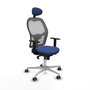 PIQUERAS Y CRESPO Silla de oficina Jorquera Azul Marino y Gris