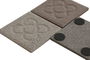 DKD Home Decor Posavasos Urban Gris Claro Gris Marron Dolomita 10.8 x 10.8 x 0.7 cm (54 Unidades)