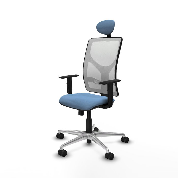 PIQUERAS Y CRESPO Silla de oficina Motilla Azul cielo con mecanismo Sincro PIQUERAS Y CRESPO Silla de oficina Motilla Azul cielo con mecanismo Sincro