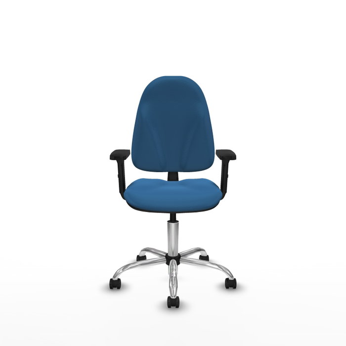PIQUERAS Y CRESPO Silla de oficina Algarra Azul claro con Brazos 2D
