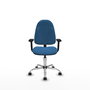PIQUERAS Y CRESPO Silla de oficina Algarra Azul claro con Brazos 2D