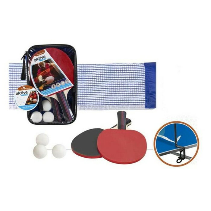 Colorbaby Set de Ping Pong con 2 palas, 3 pelotas y red de 155 cm en bolsa