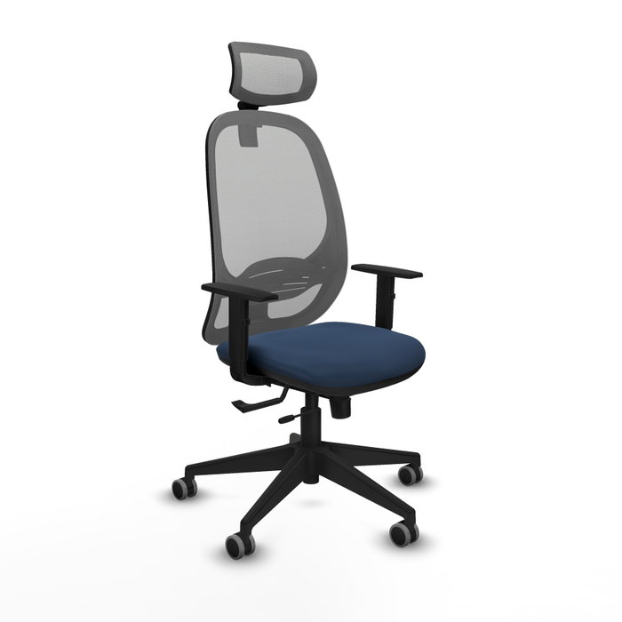 PIQUERAS Y CRESPO Silla de oficina Cilanco Azul marino y Gris PIQUERAS Y CRESPO Silla de oficina Cilanco Azul marino y Gris