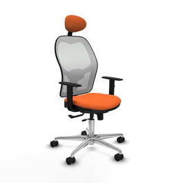 PIQUERAS Y CRESPO Silla de oficina Jorquera Naranja y Blanco