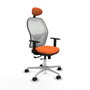 PIQUERAS Y CRESPO Silla de oficina Jorquera Naranja y Blanco
