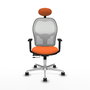 PIQUERAS Y CRESPO Silla de oficina Jorquera Naranja y Blanco
