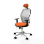 PIQUERAS Y CRESPO Silla de oficina Jorquera Naranja y Blanco