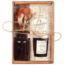 Home Deco Factory Vela Perfumada con Flores Secas