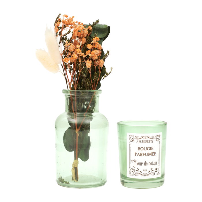 Home Deco Factory Vela Perfumada con Flores Secas