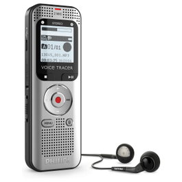 Philips DVT2015 Grabadora de Voz con 8 GB de Memoria Interna y Doble Micrófono Estéreo