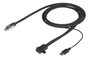 Vivolink Cable HDMI Pro 3m M/F con Alimentación USB, Soporta 4K@60Hz, HDCP 2.2, ARC, CEC, Carcasa Metal, Ultra Flexible