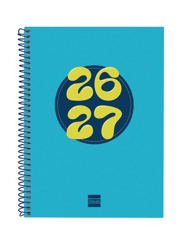 Finocam Agenda Cool para Estudiantes Espiral 2026-2027 Azul 155x212mm Finocam Agenda Cool para Estudiantes Espiral 2026-2027 Azul 155x212mm