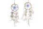 DKD Home Decor Atrapasueños de Ratán y Pluma Surtido de 2 Modelos