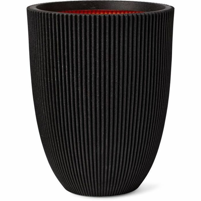 Capi Europe Florero bajo elegante Groove NL Negro Capi Europe Florero bajo elegante Groove NL Negro