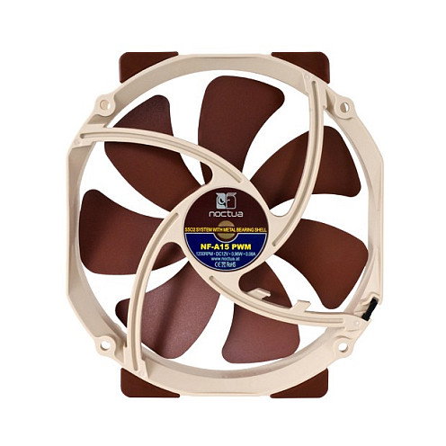 NOCTUA NF-A15 PWM Ventilador de Ordenador 14 cm 1200 RPM 115.5 m³/h Tecnología PWM