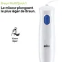 Braun Batidora de Mano MultiQuick 1 MQ10.202M, 450 W, 1 Velocidad, Color Blanco