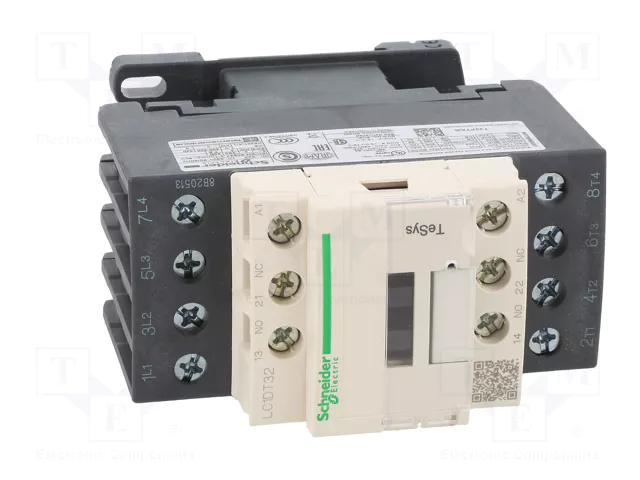 SCHNEIDER ELECTRIC LC1DT32P7 TeSys D Contactor 4-polar 32A 230VAC