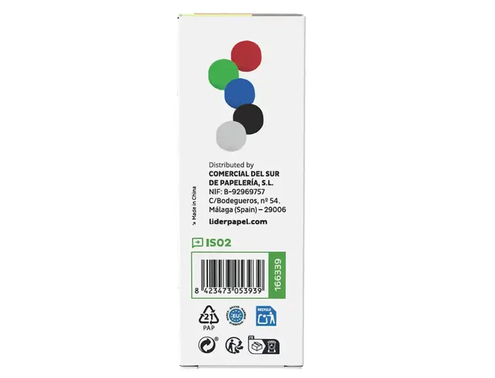 Liderpapel Imán para pizarra magnética Ecouse PP reciclado, 25 mm, caja 10 unidades Liderpapel Imán para pizarra magnética Ecouse PP reciclado, 25 mm, caja 10 unidades