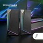 Mars Gaming MS72 Altavoces Gaming RGB 15W Negro