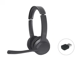 Conceptronic POLONA04BA Auriculares Diadema Bluetooth 5.3, Inalámbrico y Alámbrico con Cable USB-C, Negro, Batería 44h, Cancelación Ruido, Para Llamadas y Música