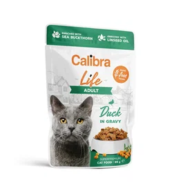 Calibra Life Pouch Adult Pato En Salsa 28x85 gr Alimento Húmedo para Gatos Adultos