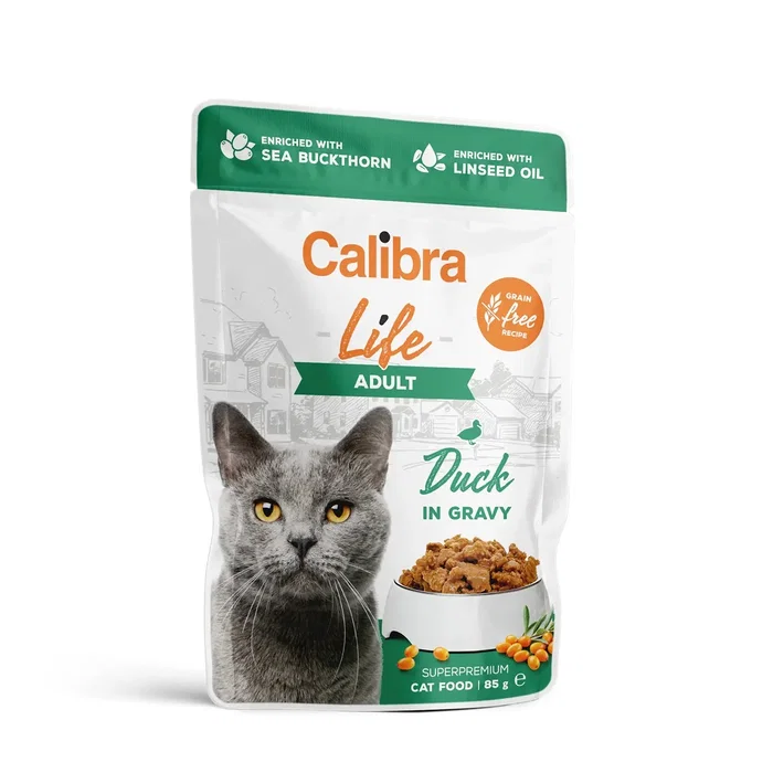 Calibra Life Pouch Adult Pato En Salsa 28x85 gr Alimento Húmedo para Gatos Adultos Calibra Life Pouch Adult Pato En Salsa 28x85 gr Alimento Húmedo para Gatos Adultos