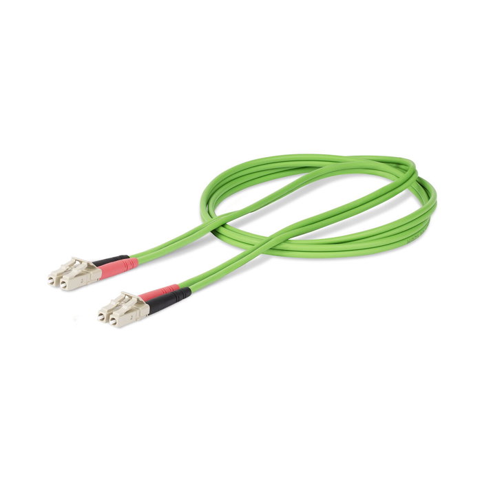 StarTech.com Cable de Fibra Óptica OM5 Multimodo LC a LC Dúplex 2m Verde