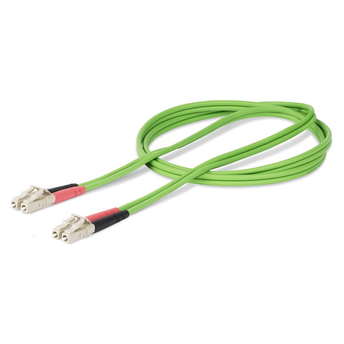 StarTech.com Cable de Fibra Óptica OM5 Multimodo LC a LC Dúplex 2m Verde