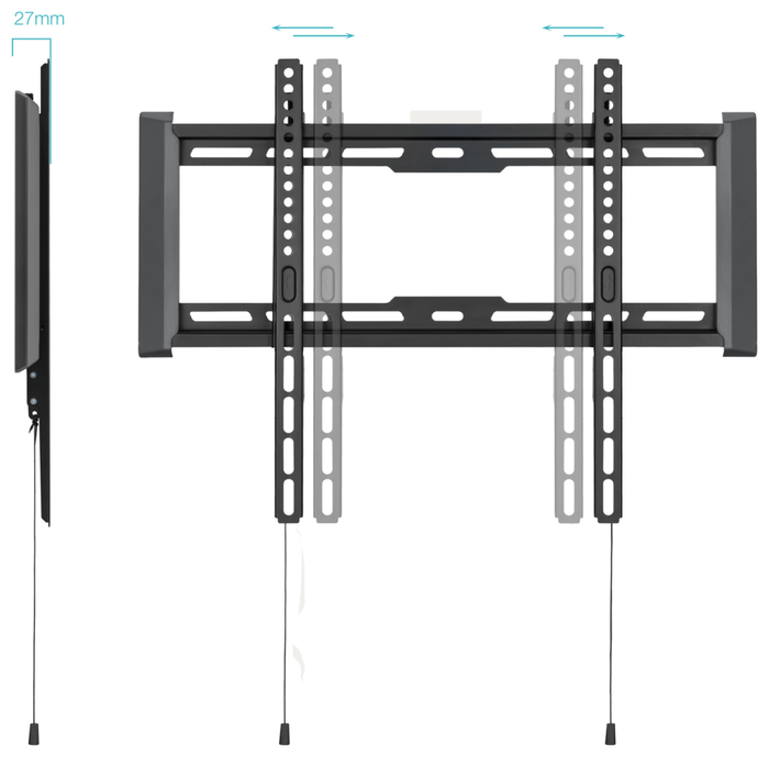 Tooq Soporte Fijo de Pared LP1073F-B para Pantallas 32-70 Pulgadas, Negro