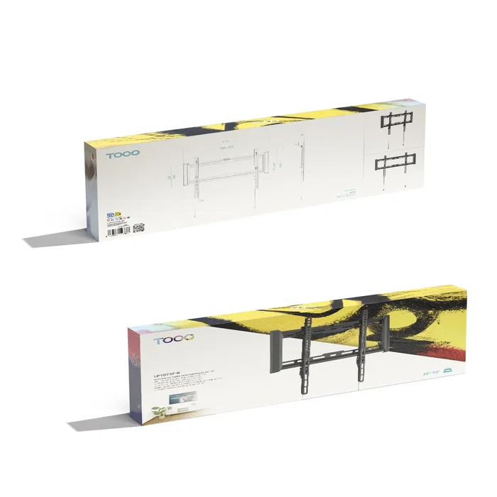 TooQ Soporte Fijo de Pared para Pantallas 32-70 Pulgadas, Negro